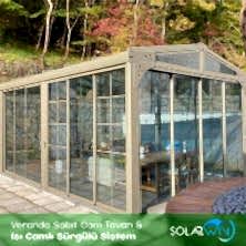 Veranda sabit cam tavan & Isı camlı sürgülü sistem Likya sürme cam - solarwin