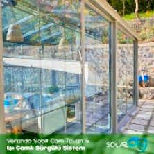 Veranda sabit cam tavan & Isı camlı sürgülü sistem Likya sürme cam - solarwin