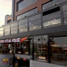 Restorant, Ahşap, Giyotin Cam Sistemi