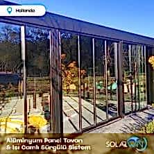 Alüminyum Panel Tavan ve Isı Camlı Sürgülü Sistem Hollanda 2