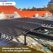 Alüminyum Panel Tavan ve Isı Camlı Sürgülü Sistem Hollanda 3