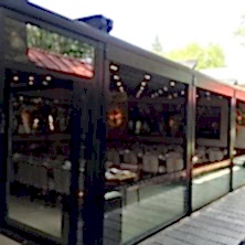 Siyah Renkli, Restorant, Giyotin Cam Sistemi