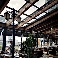 Restaurant, Doğal Ahşap, Açılır, Kapanır, Panel Roof
