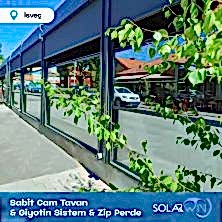 Sabit Cam Tavan ve Giyotin Sistem ve Zip Perde İsveç 2