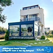 Alüminyum Panel Tavan ve Giyotin Cam ve Yaz Kış Bahçesi 1